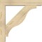 Ekena Millwork Funston Block Rough Sawn Bracket w/ Offset Brace, Douglas Fir, 6"W x 32"D x 32"H BKT0604X32X32FST05RDF - alternate 4